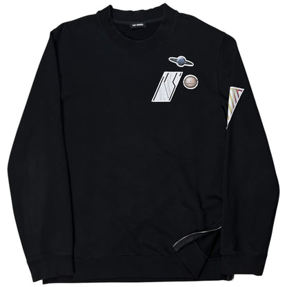 Raf Simons Space Print Side Zip Sweater - AW14
