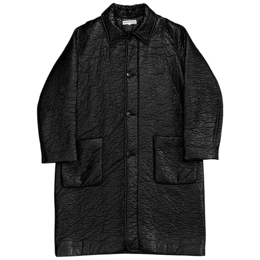Walter Van Beirendonck Crinkle Faux Leather Coat - AW22