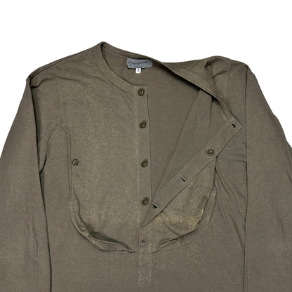 Yohji Yamamoto Pour Homme Distorted Pocket Button Longsleeve