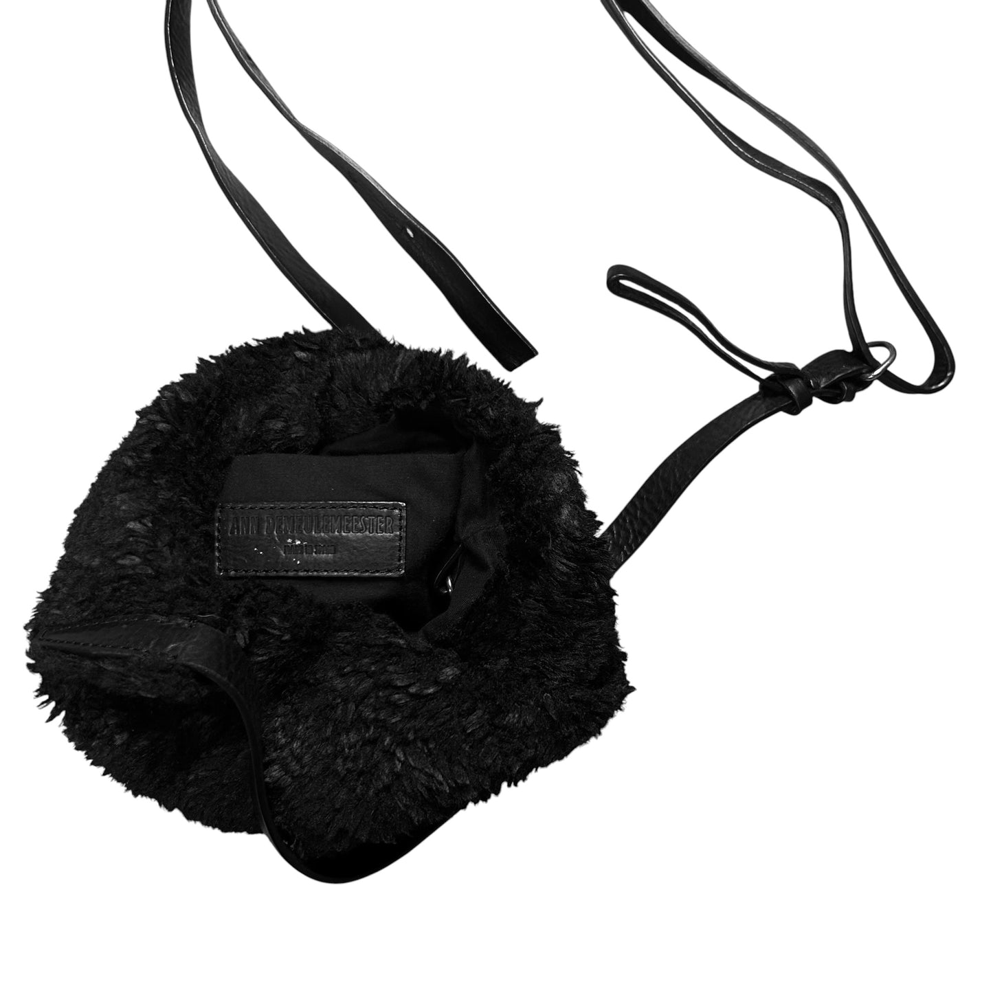 Ann Demeulemeester Curly Shearling Pouch Bag - AW17