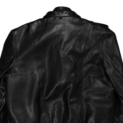 Balenciaga Military Strap Leather Bomber Jacket - AW04