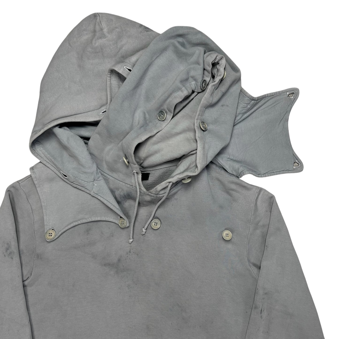 RAF by Raf Simons Washed Button Layer Hoodie