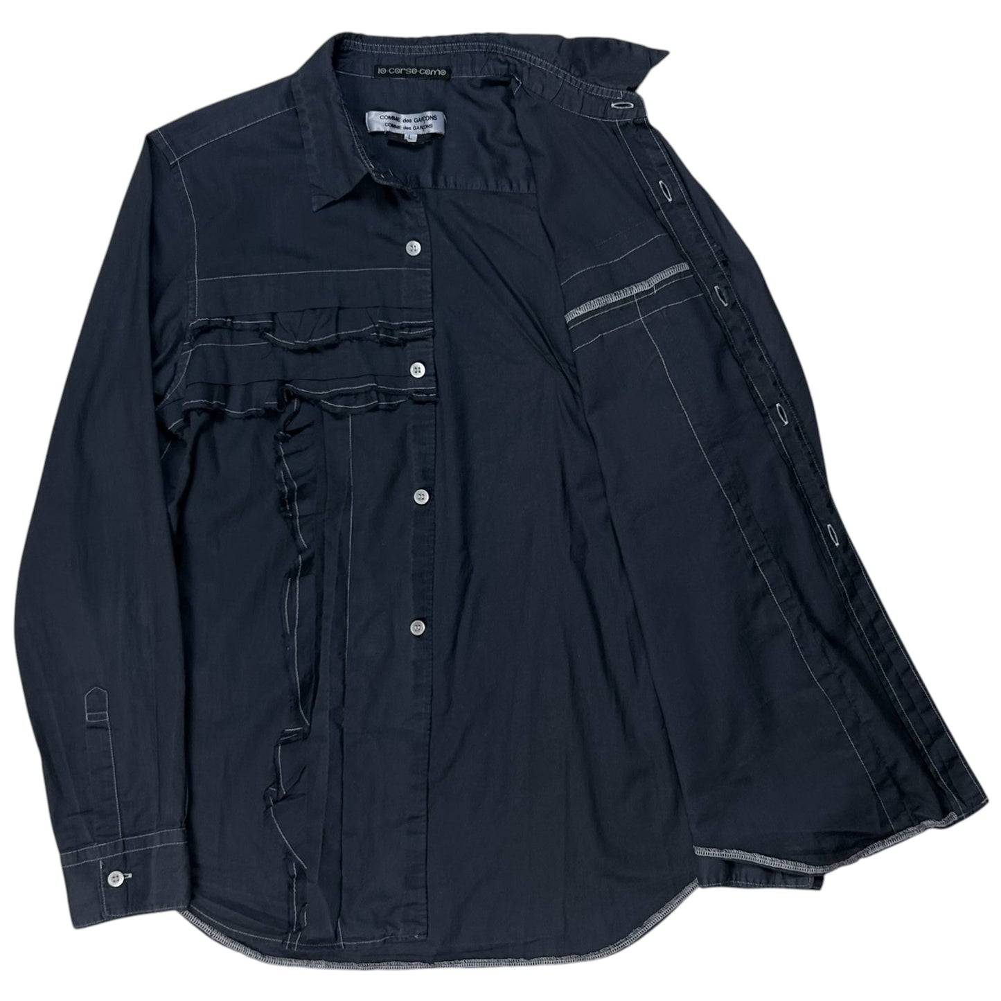 Comme des Garcons Patchwork Ruffle Shirt - AW05
