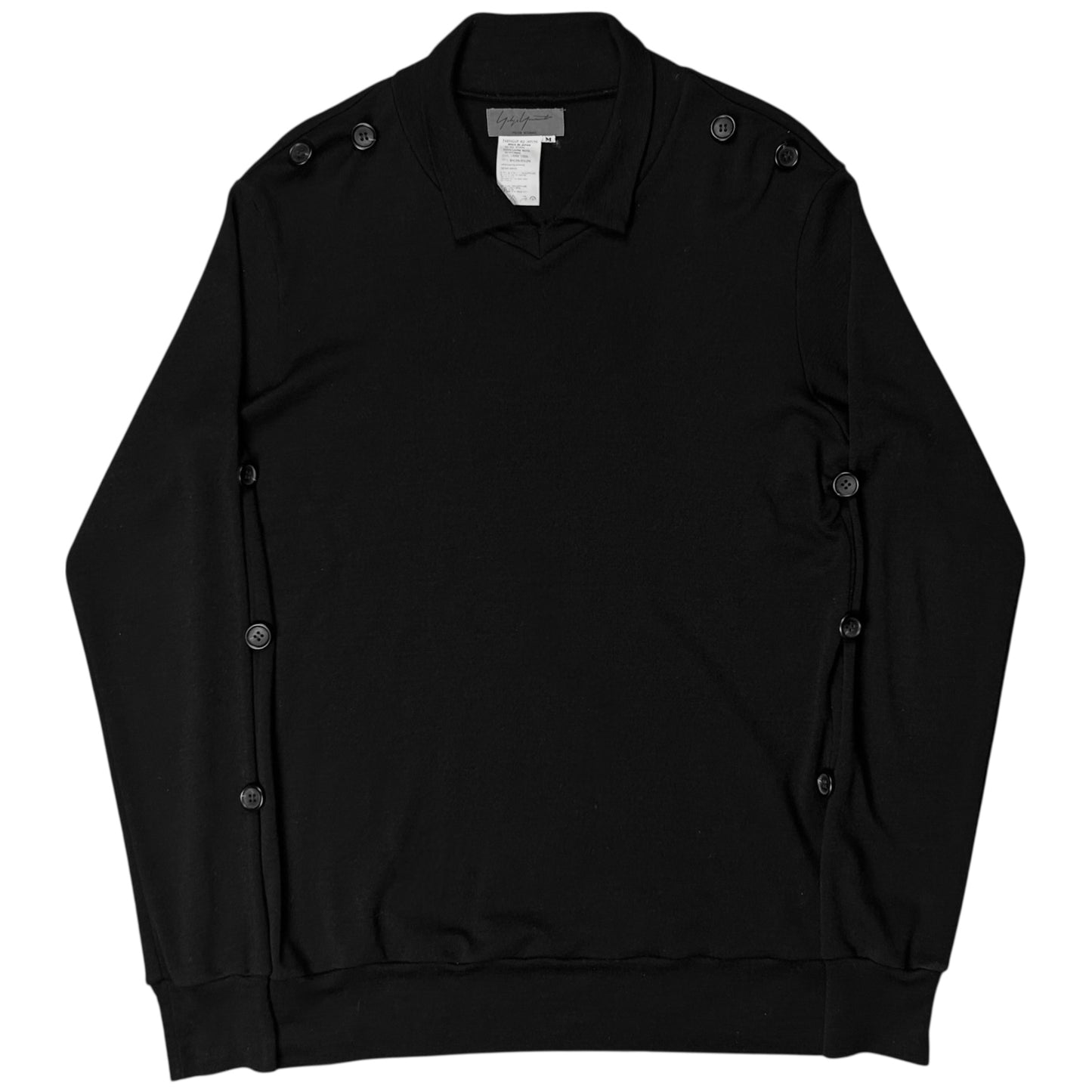 Yohji Yamamoto Pour Homme Deconstructed Button Layer Sweater - AW97