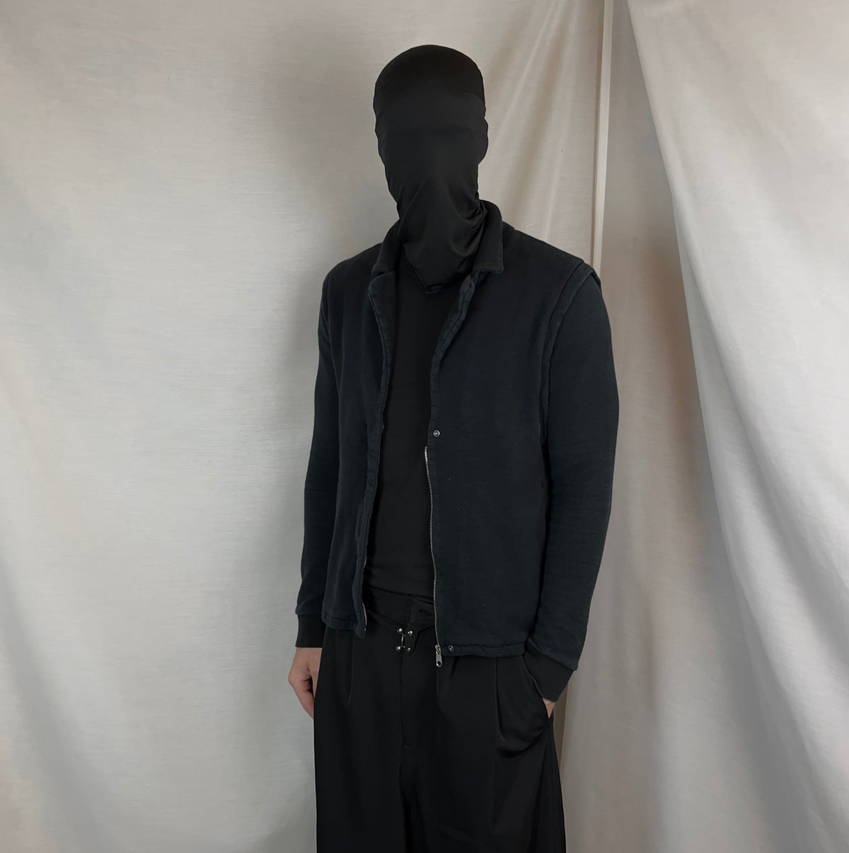 MM6 Maison Margiela Hybrid Lapel Zip Sweater - AW08