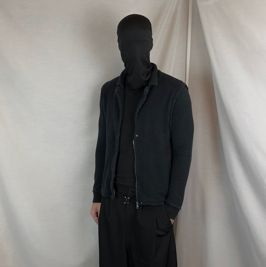 MM6 Maison Margiela Hybrid Lapel Zip Sweater - AW08