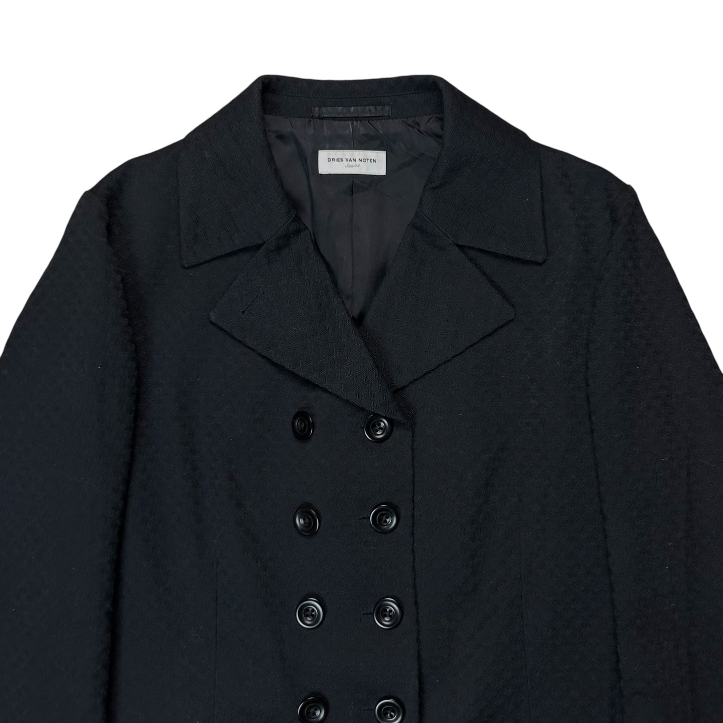 Dries Van Noten Cropped Double Breasted Jacquard Blazer - AW05