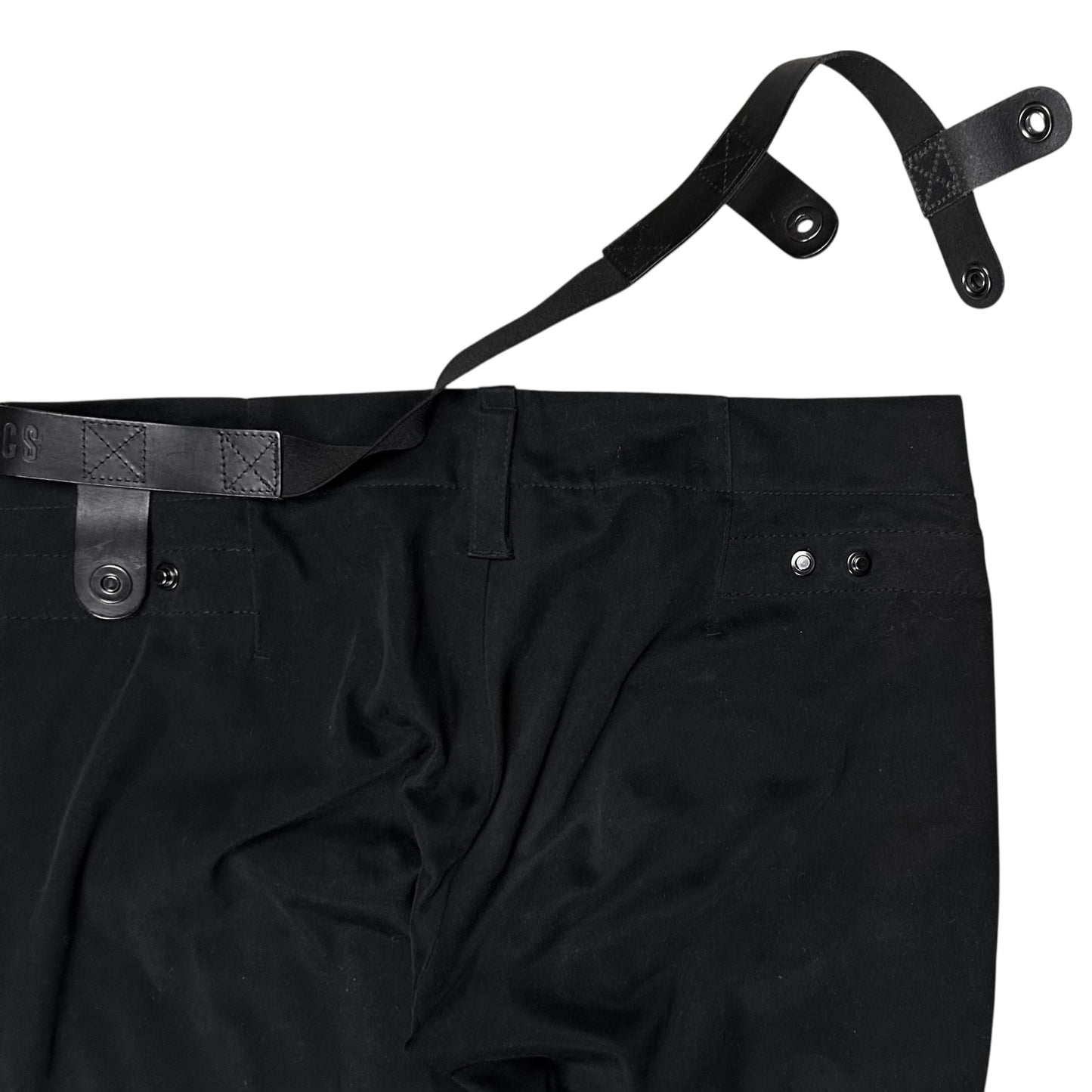 Dirk Bikkembergs Leather Harness Moleskin Pants