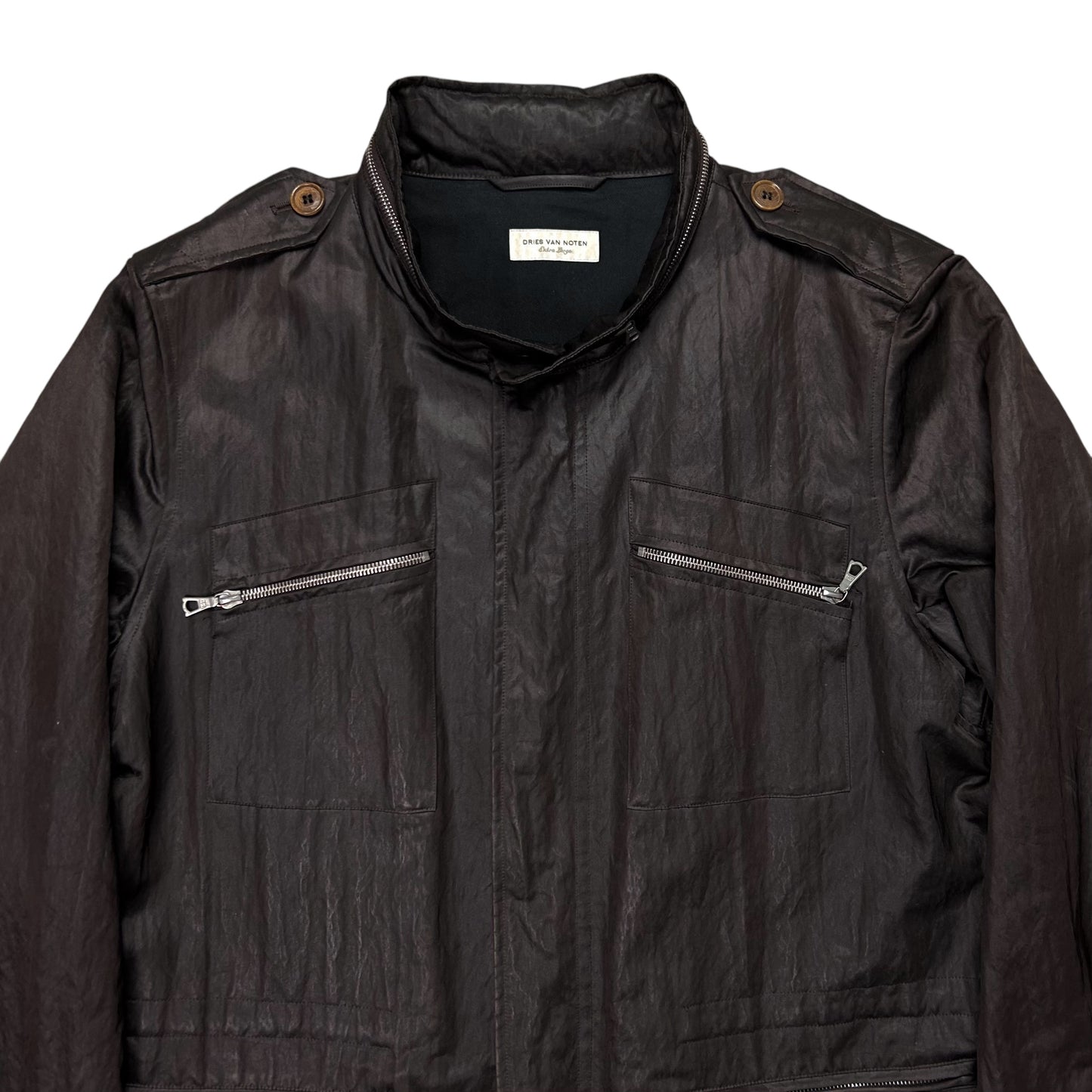 Dries Van Noten Coated Zip Field Jacket - AW14