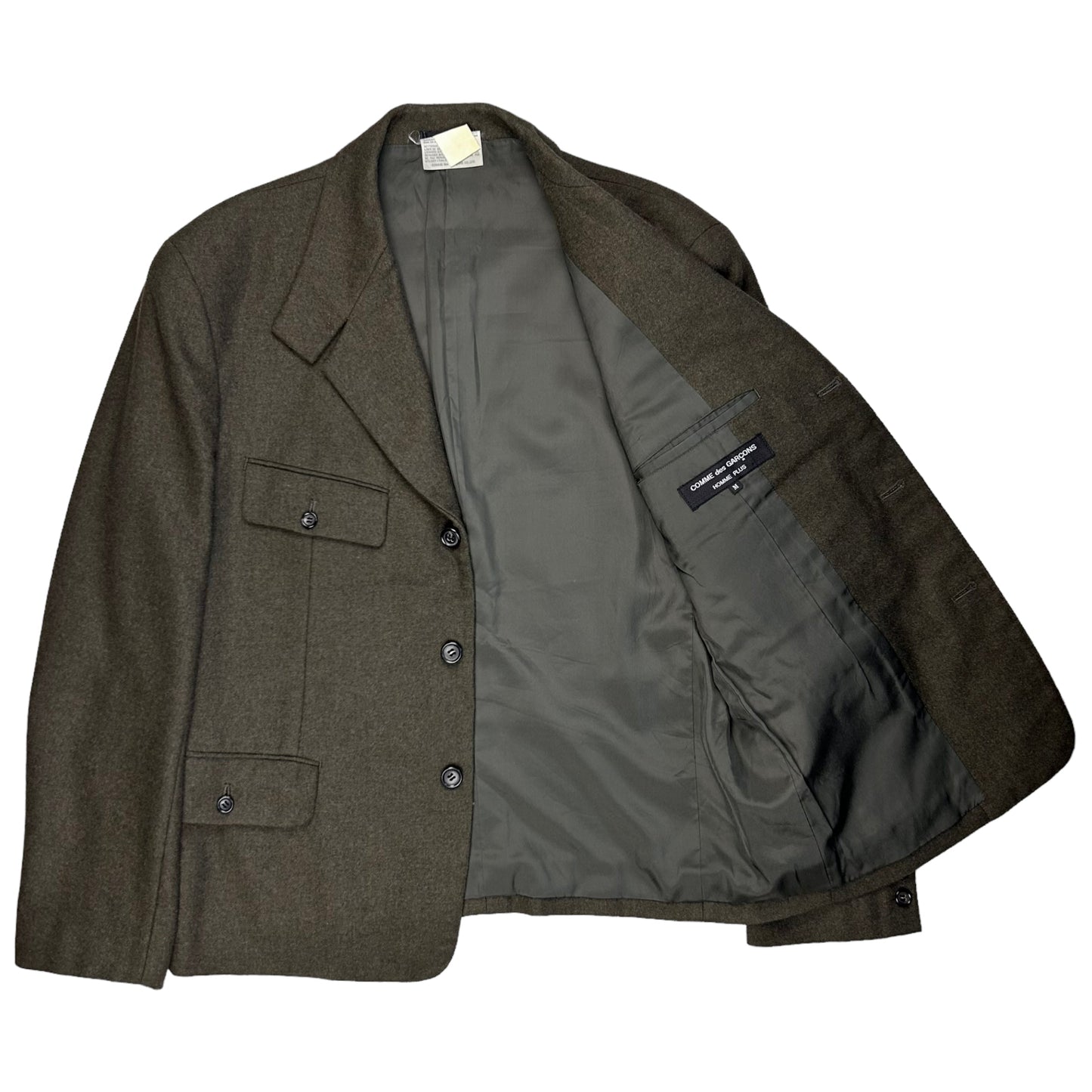 Comme des Garcons Homme Plus Short Officer Wool Blazer