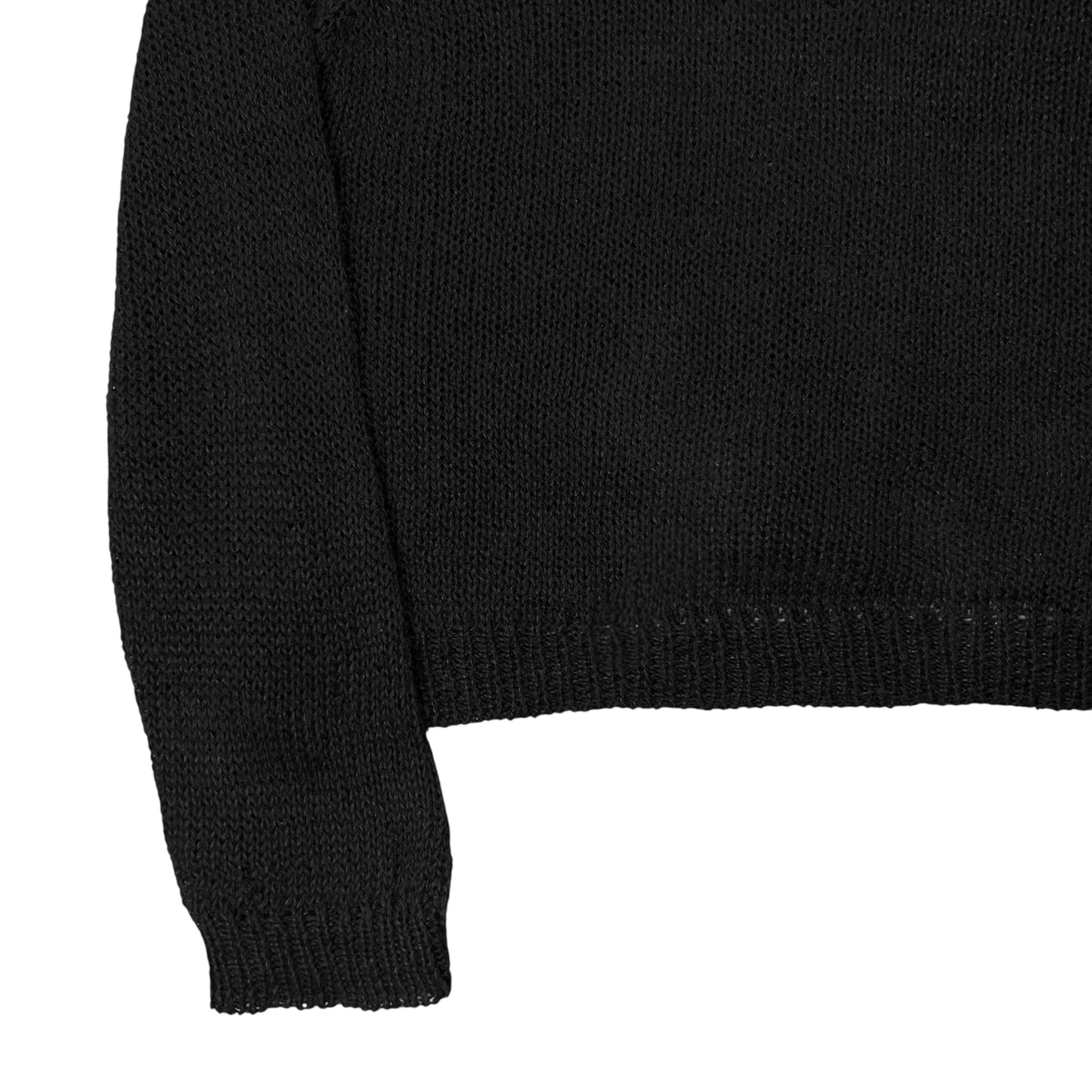 Ann Demeulemeester Cropped Linen Knit Cardigan - AW13
