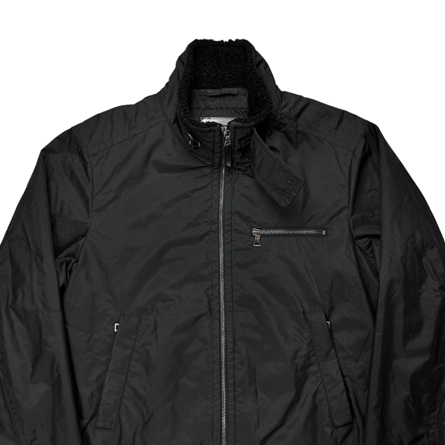 Prada Shearling Collar Flight Bomber Jacket - AW07