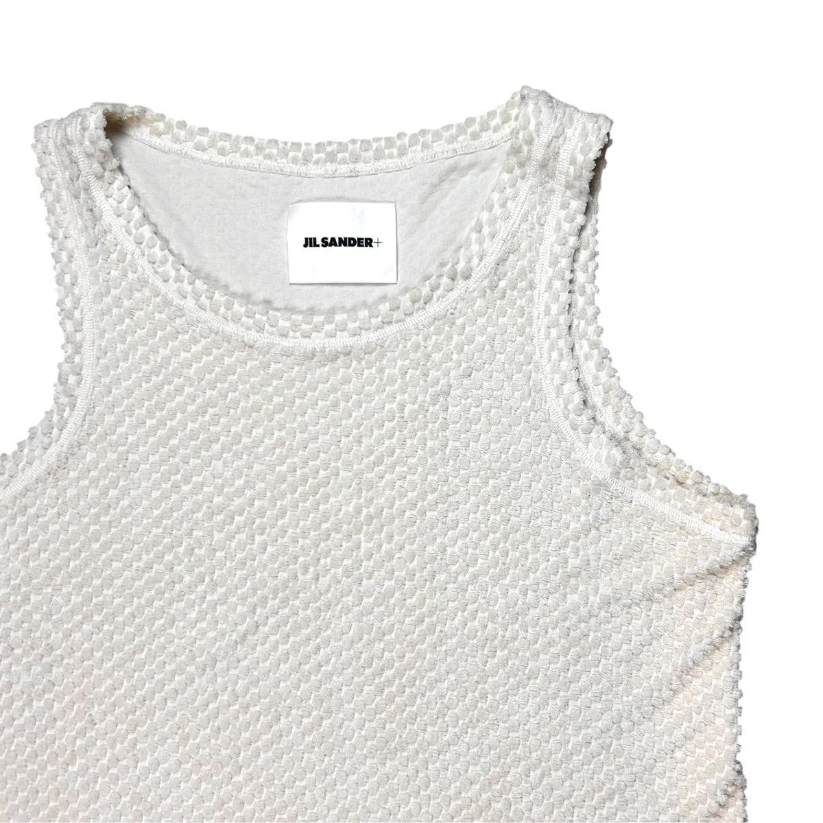 Jil Sander Crochet Waffle Tank Top - SS23