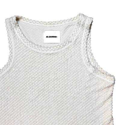 Jil Sander Crochet Waffle Tank Top - SS23