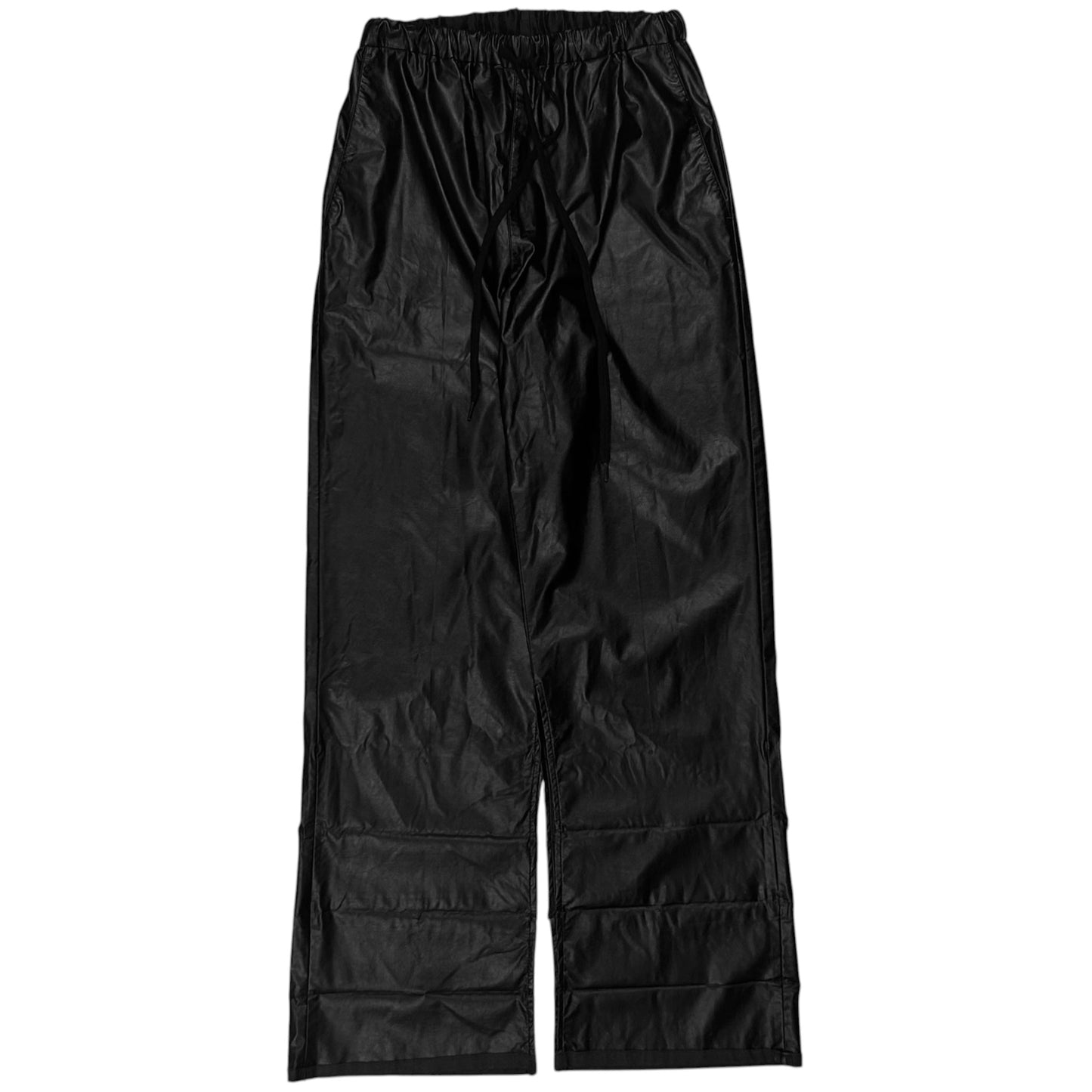 MM6 Maison Margiela Open Faux Leather Pants - AW22