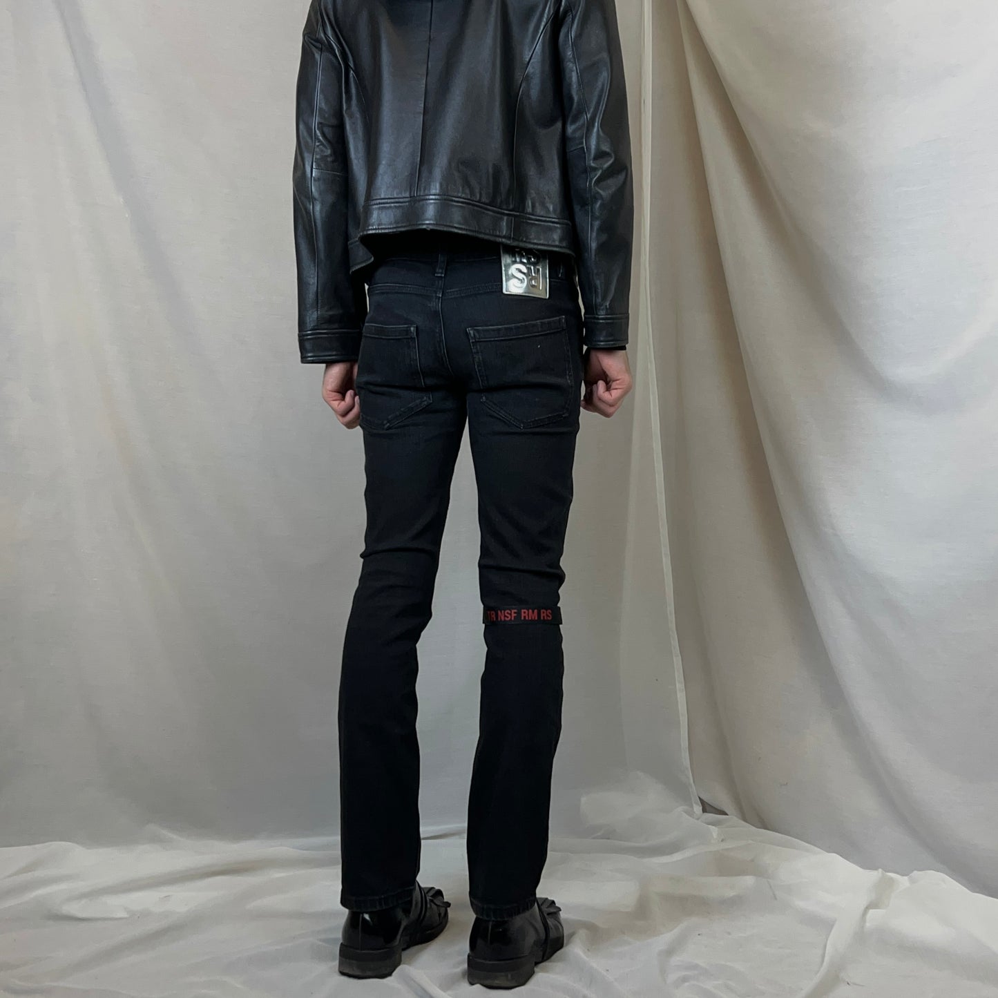 Raf Simons Knee Strap RS Skinny Jeans - SS19