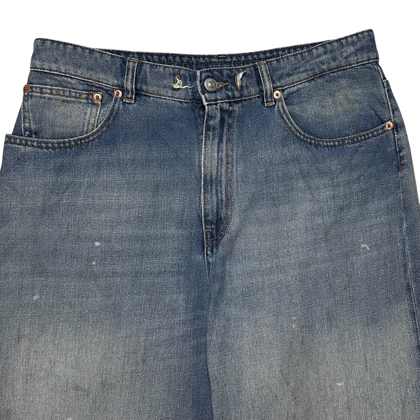 MM6 Maison Margiela Wide Dirt Wash Jeans - SS22