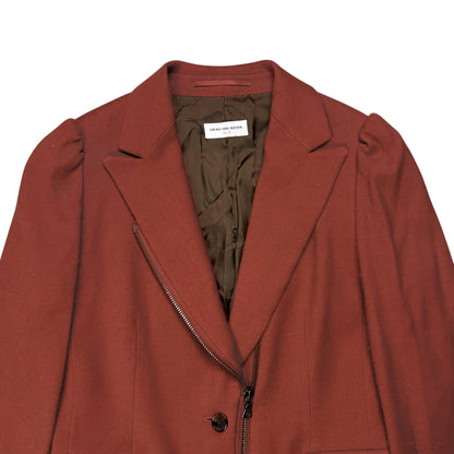 Dries Van Noten Zip Brushed Wool Blazer - AW11