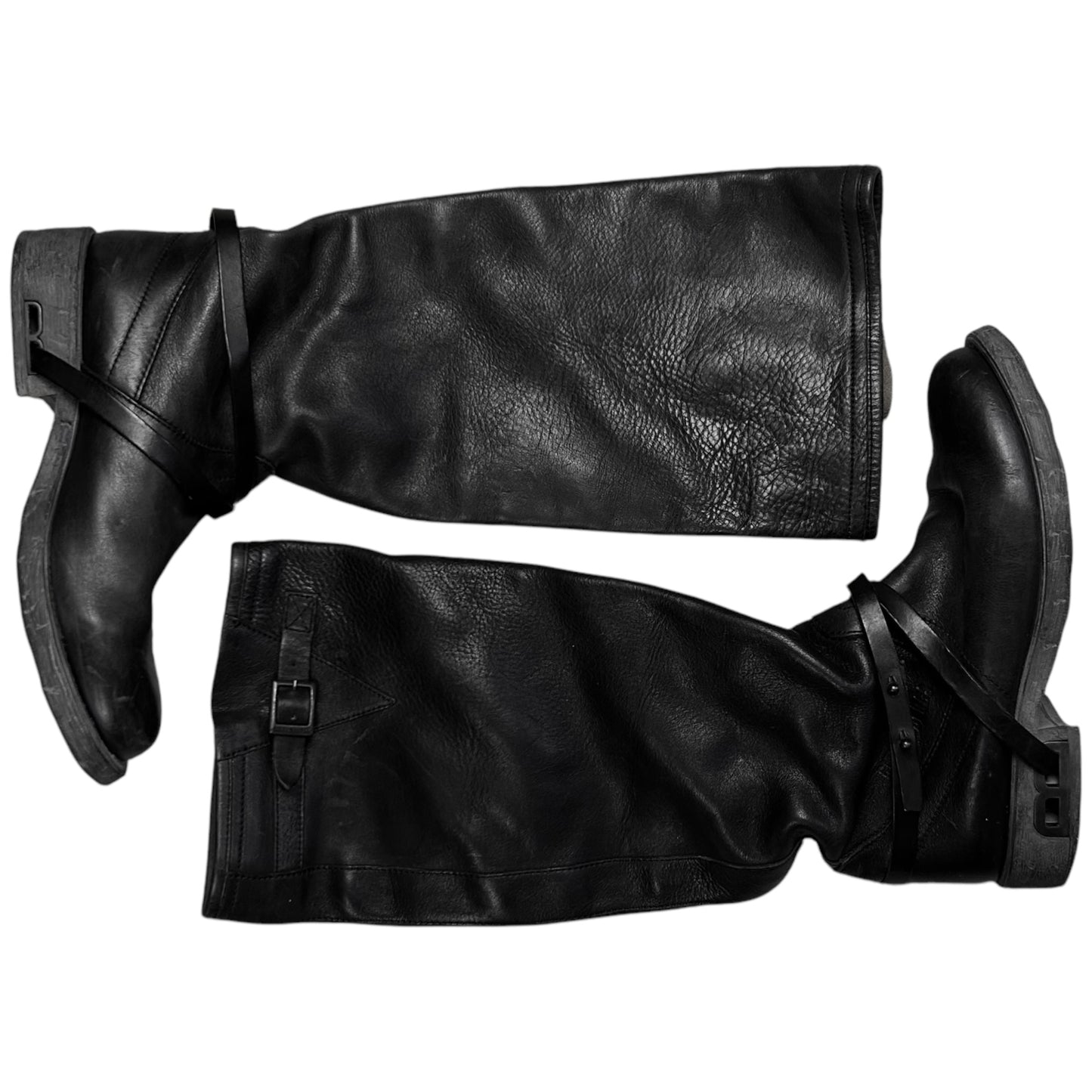 Dirk Bikkembergs B-Heel Strapped Tall Buckle Boots