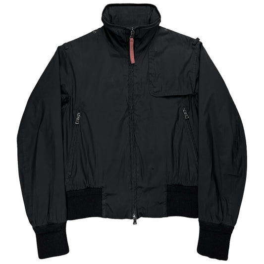 Prada Chest Layered Utility Flight Jacket