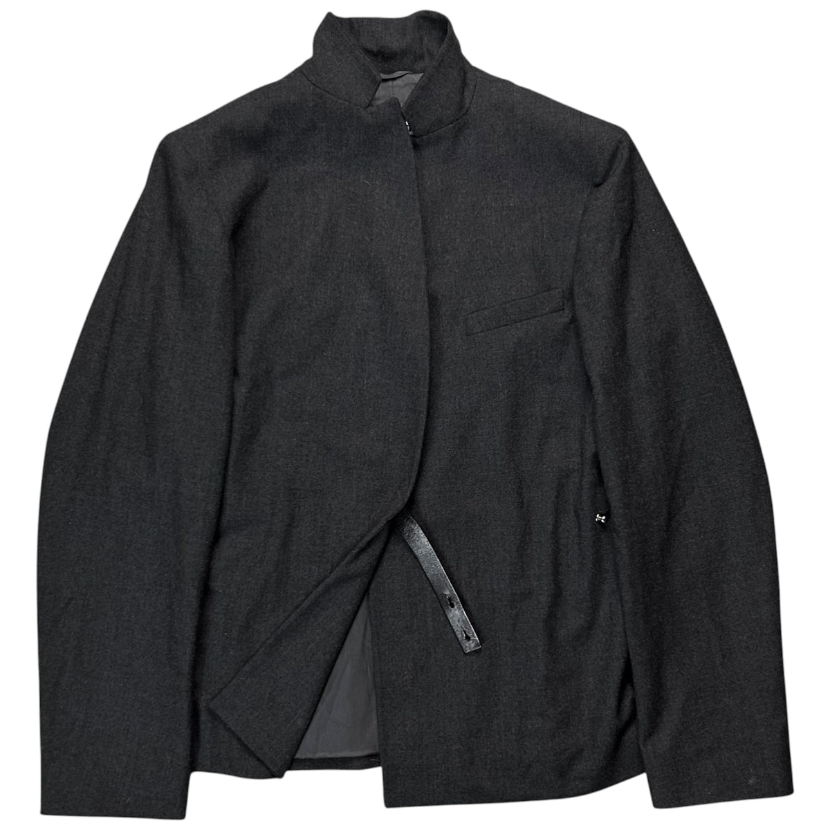 Jil Sander Asymmetric Leather Strap Blazer - AW99