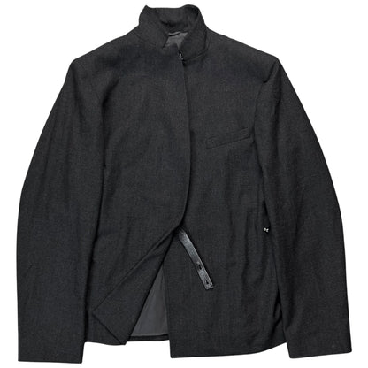 Jil Sander Asymmetric Leather Strap Blazer - AW99