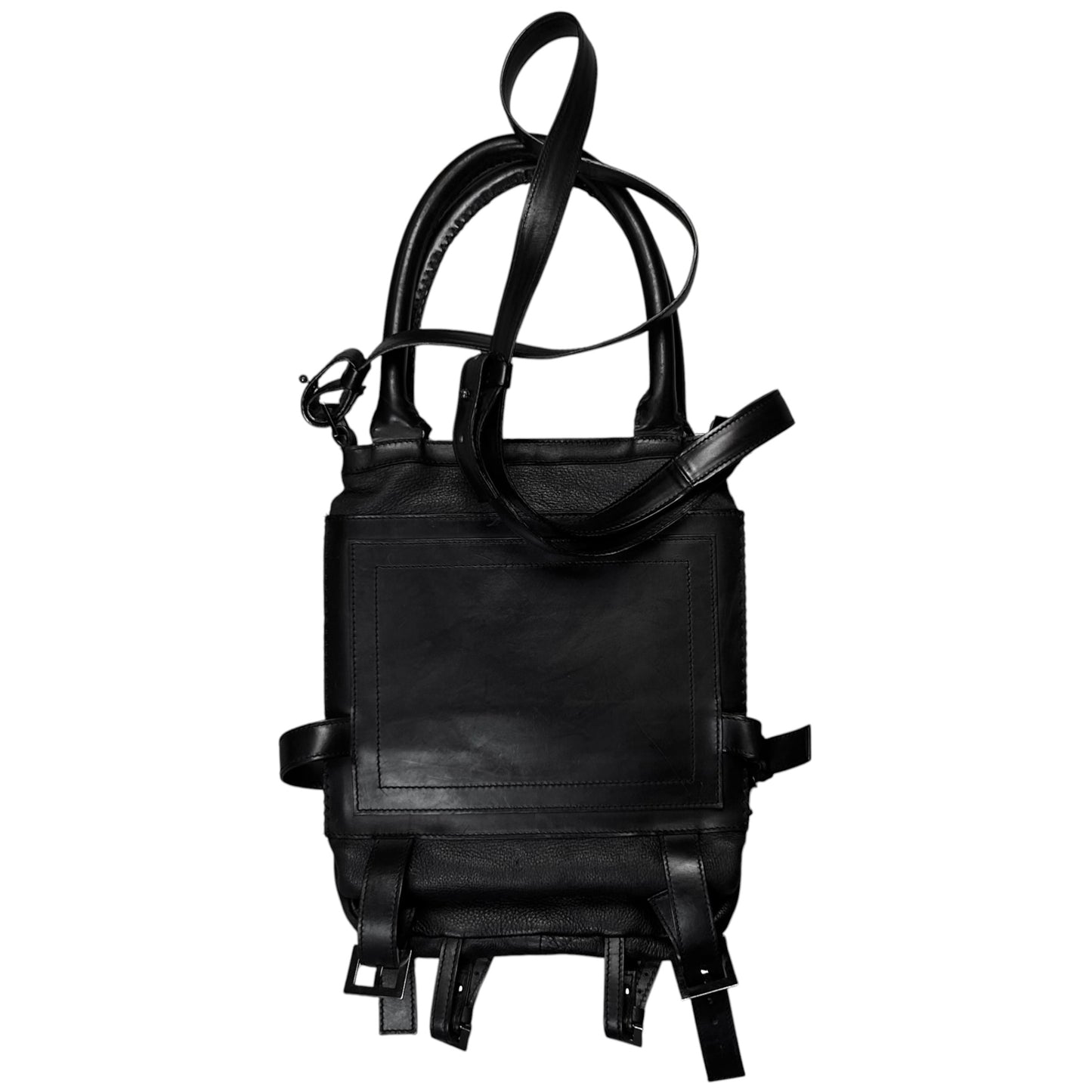 Dirk Bikkembergs Multi Bondage Strap Dual Leather Bag