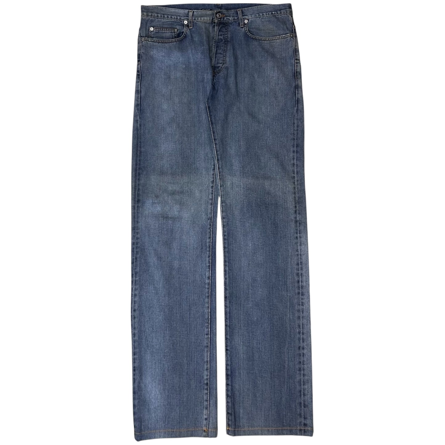 Dior Homme Silver Wax Straight Jeans - SS09