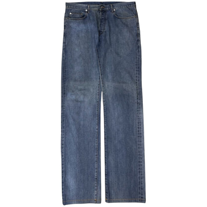 Dior Homme Silver Wax Straight Jeans - SS09