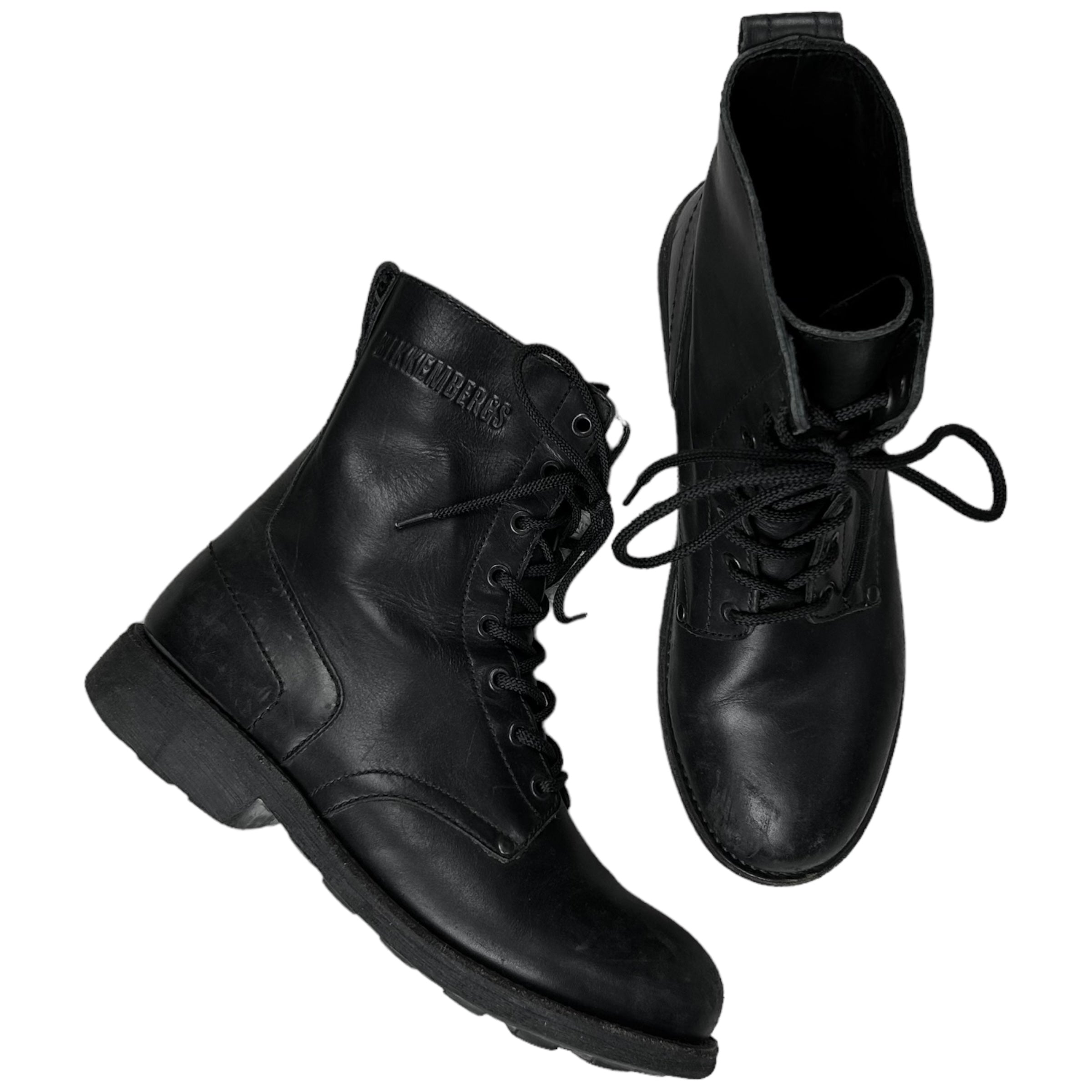 Dirk Bikkembergs Combat Boots Vertical Rags