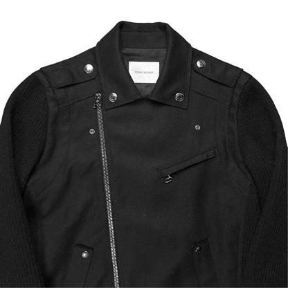 Pierre Balmain Rib Sleeve Wool Perfecto Jacket - AW10