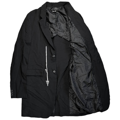 Comme Des Garcons BLACK Heart String Embroidered Coat - AW13