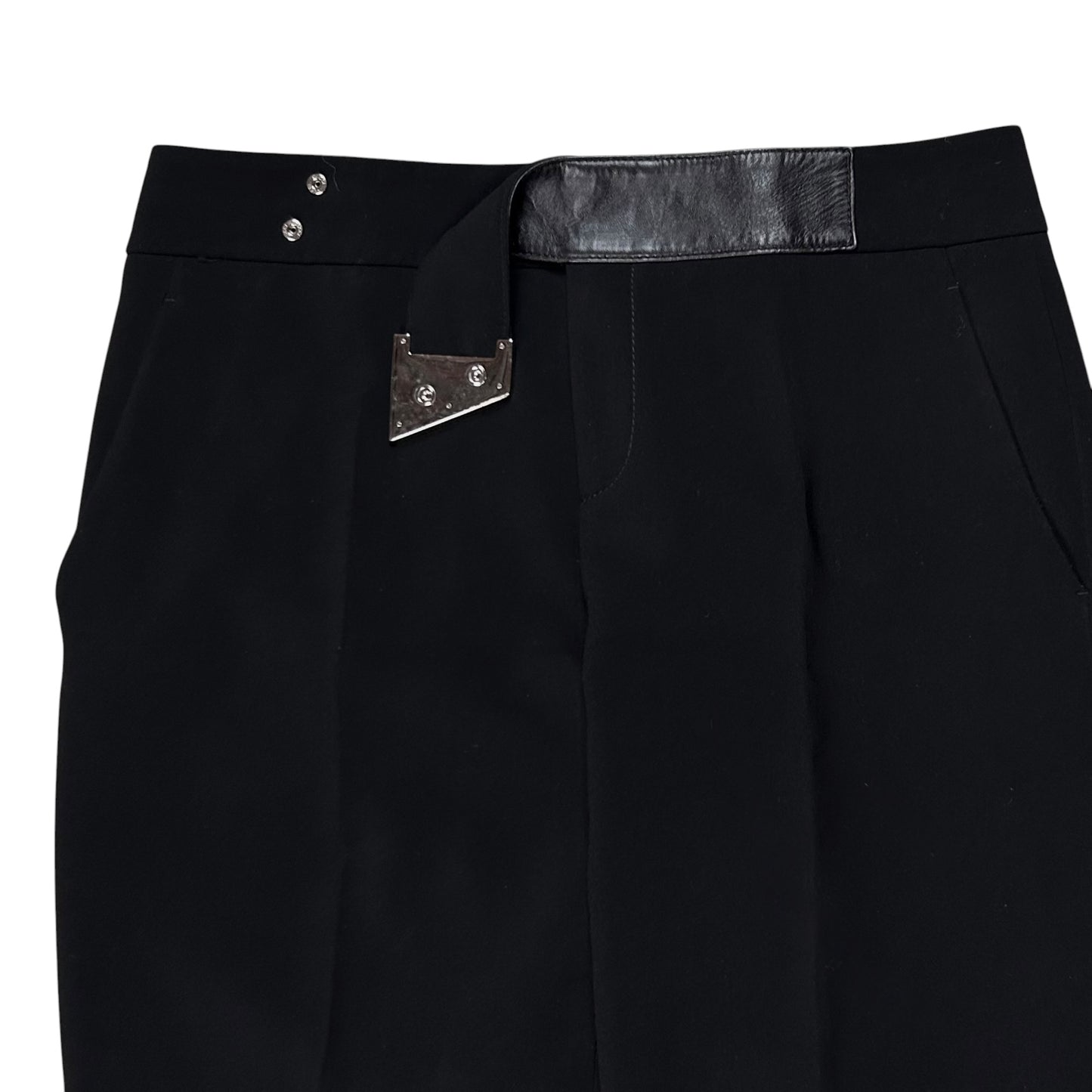 Gucci by Frida Giannini Leather G-Strap Trousers - AW10