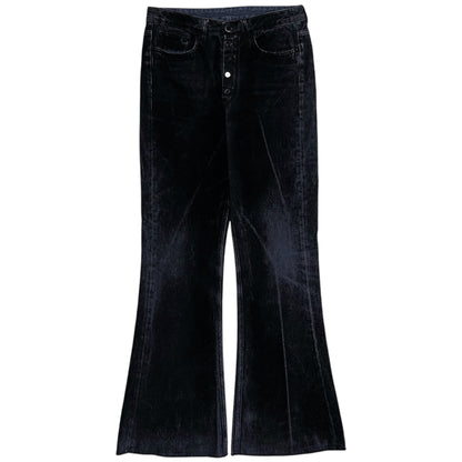 MM6 Maison Margiela Velvet Covered Flared Jeans - AW18