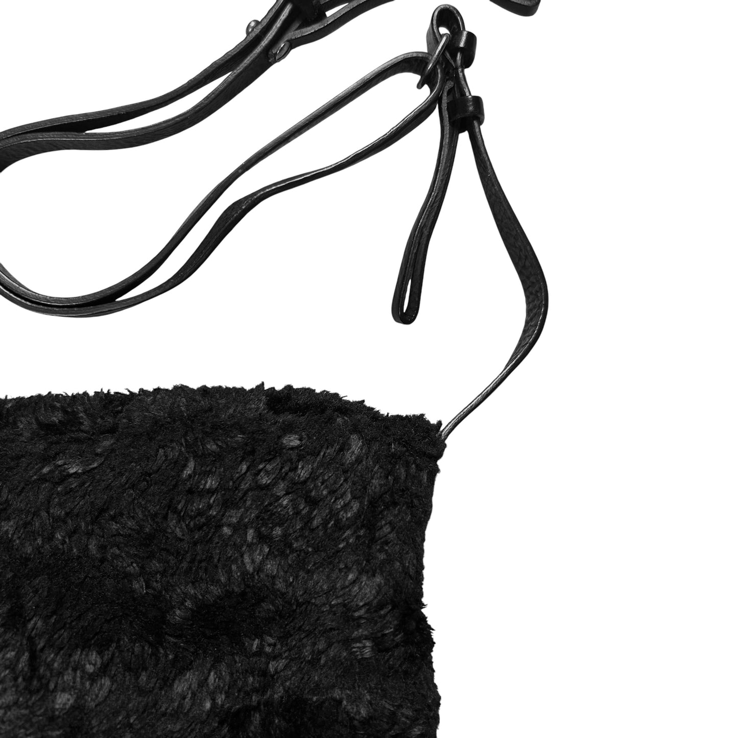 Ann Demeulemeester Curly Shearling Pouch Bag - AW17