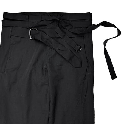 Y’s Yohji Yamamoto Triple Belted Bondage Pants