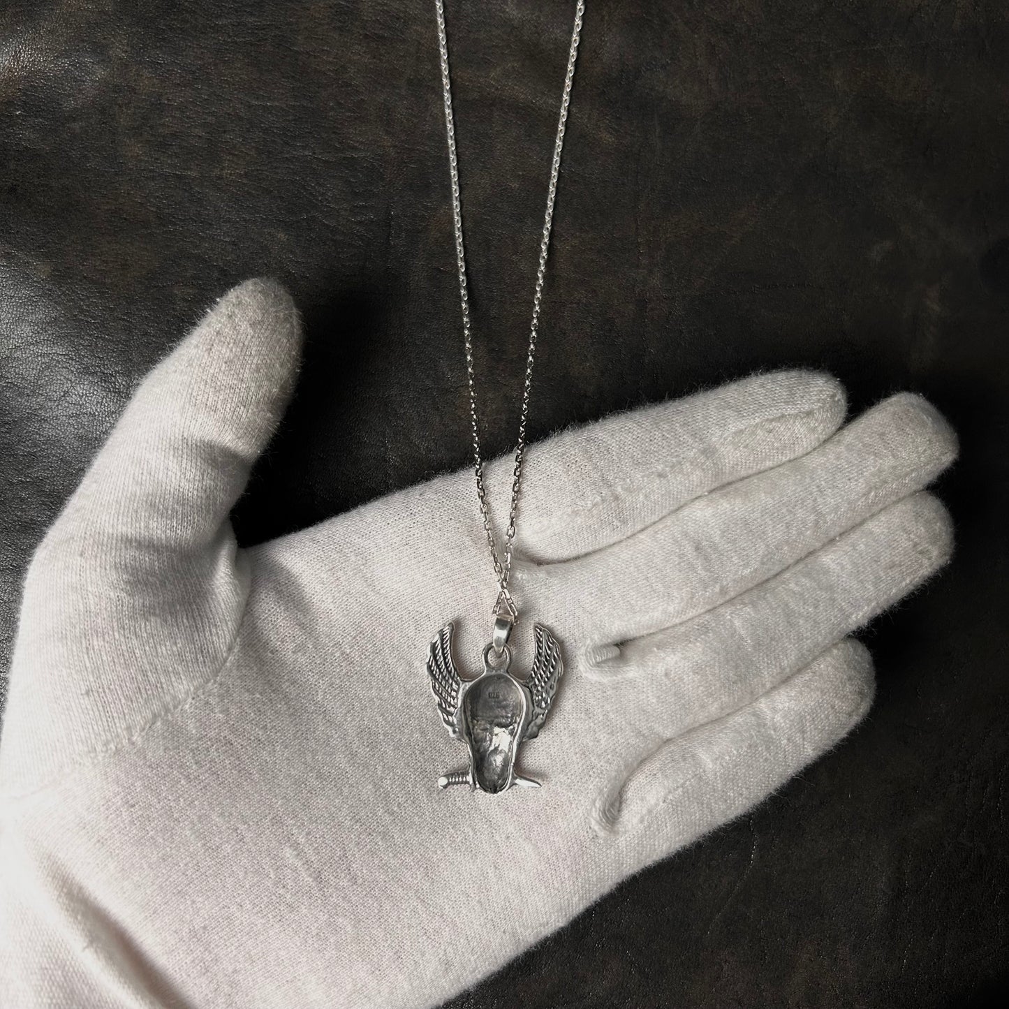 Wing Skull Pendant