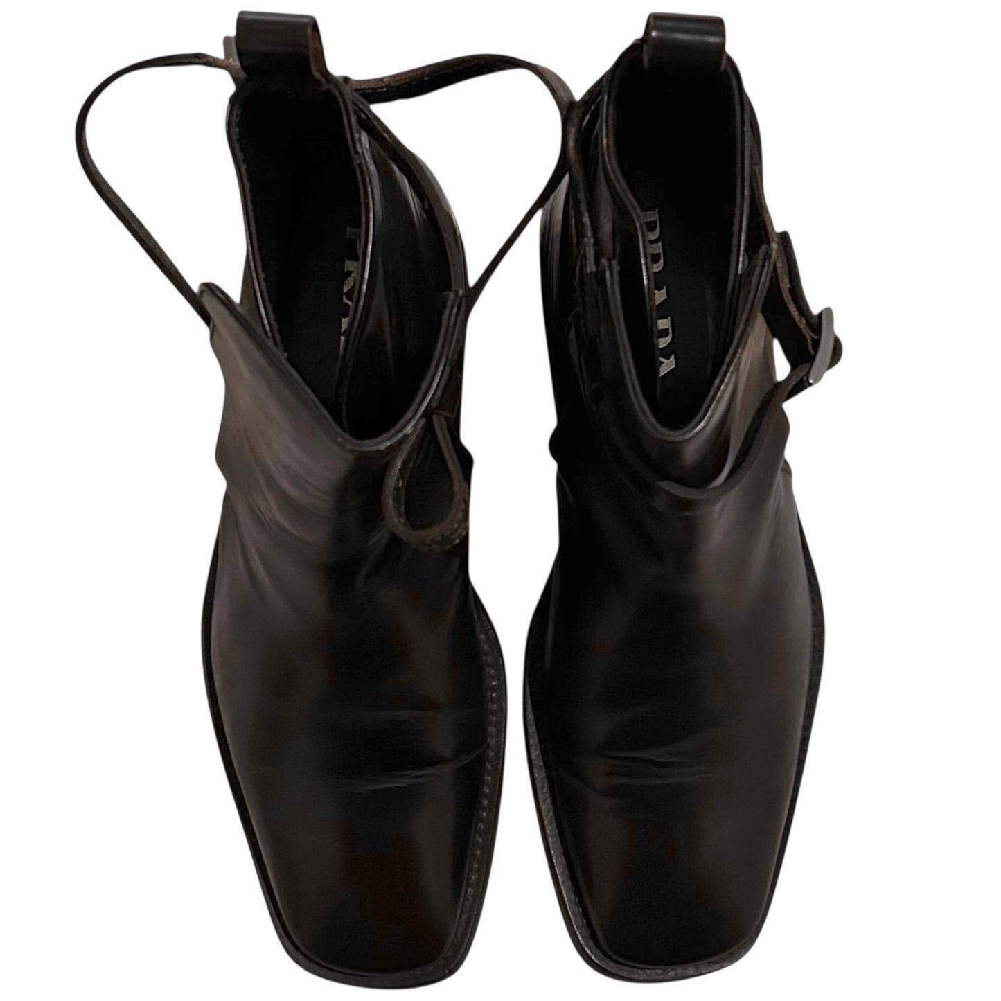 Prada Squared Jodhpur Strap Boots