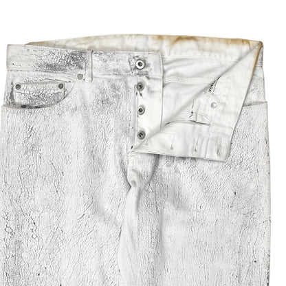 Balenciaga Cracked Optic Jeans - AW14