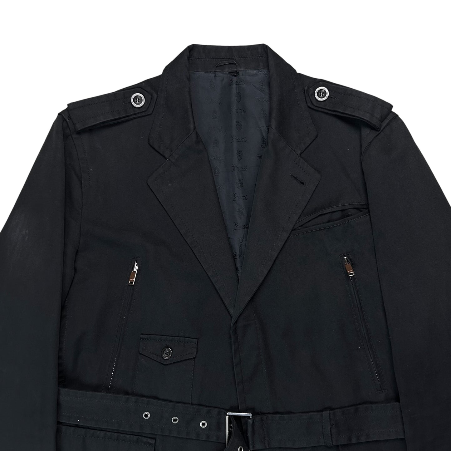 Gucci by Frida Giannini Belted Military Jacket - SS07