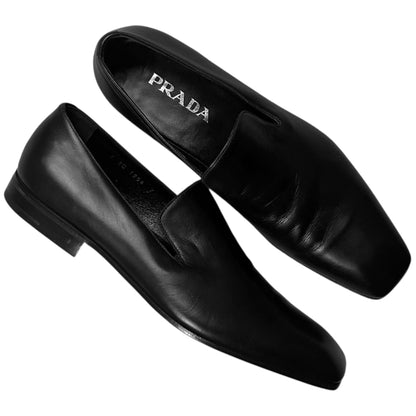 Prada Stealth Square Toe Loafers