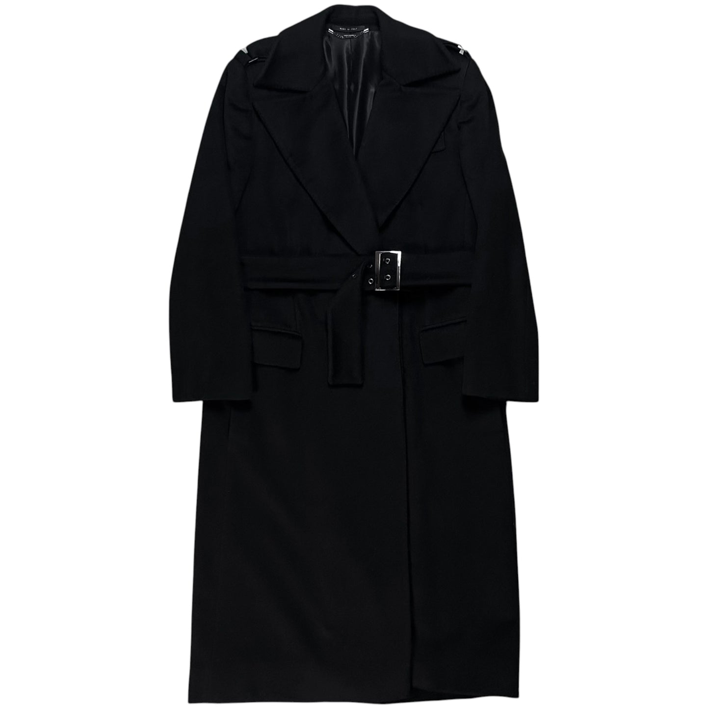 Gucci by Tom Ford Belted Shoulder Strap Cashmere Coat - AW03