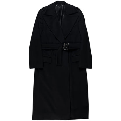 Gucci by Tom Ford Belted Shoulder Strap Cashmere Coat - AW03