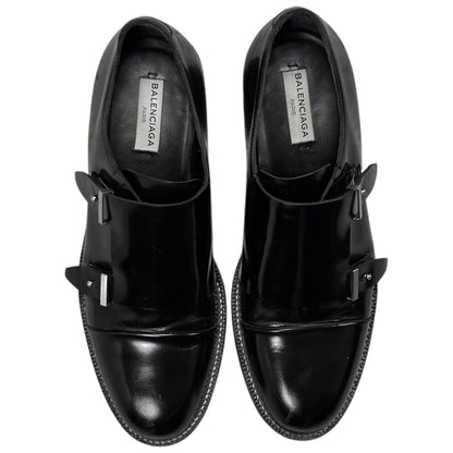 Balenciaga Contrast Sole Monk Strap Derbies - SS16