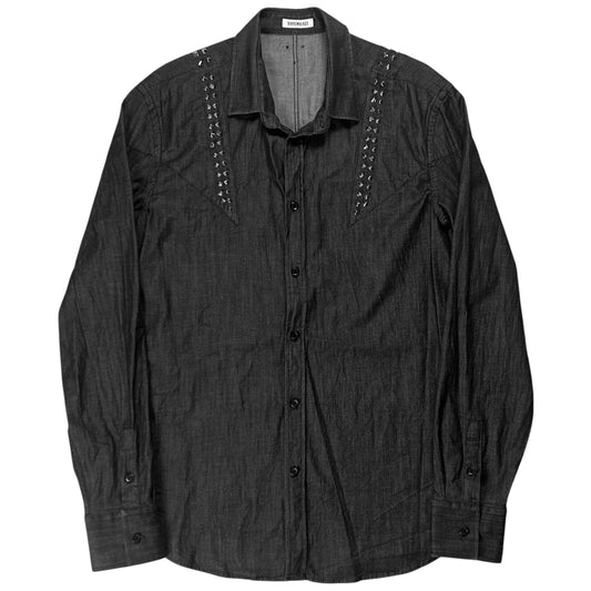 Dirk Bikkembergs Spike Stud Denim Shirt