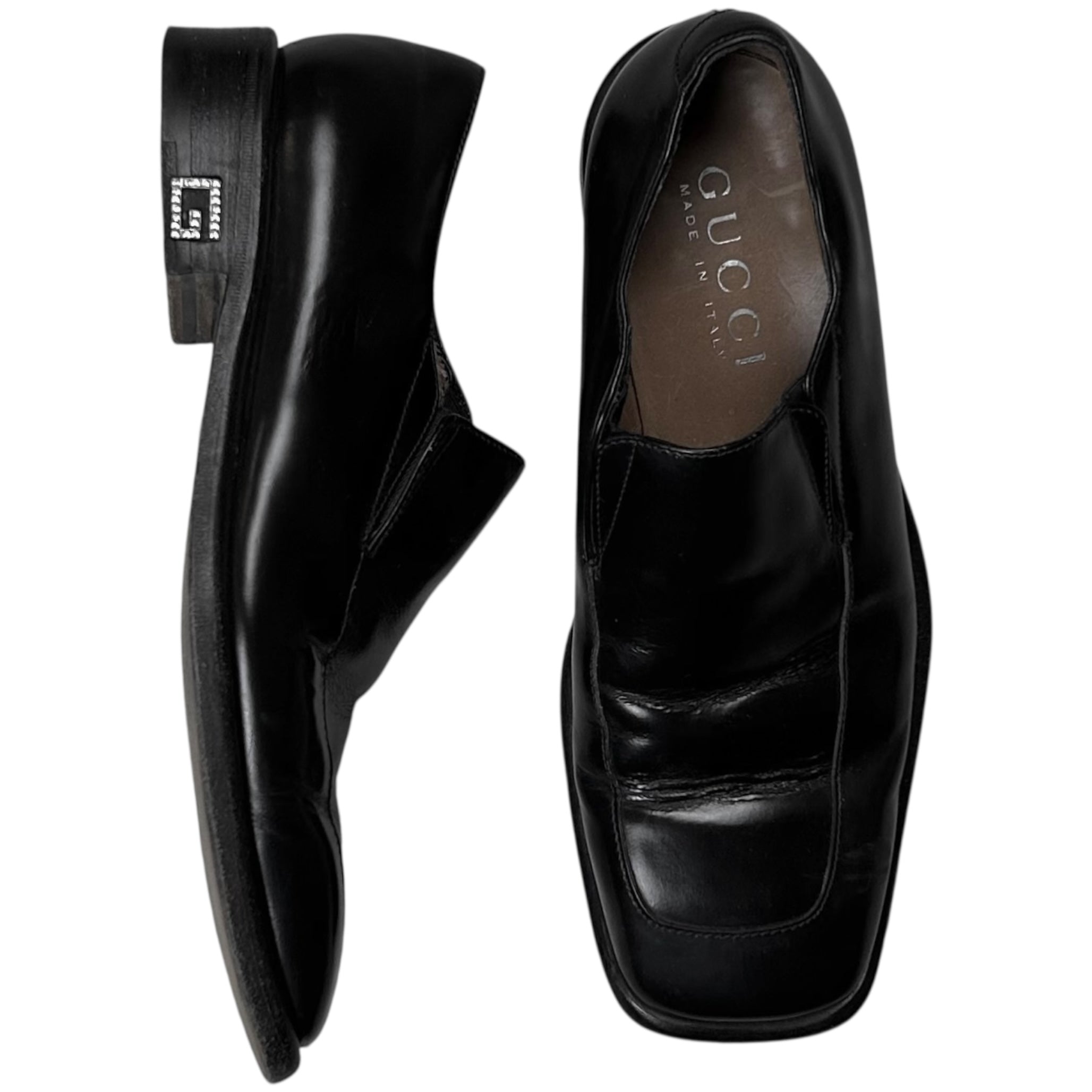 靴 gucci tomford Square Toe lether Loafers GUCCI by Tom Ford - Square Toe Loafers