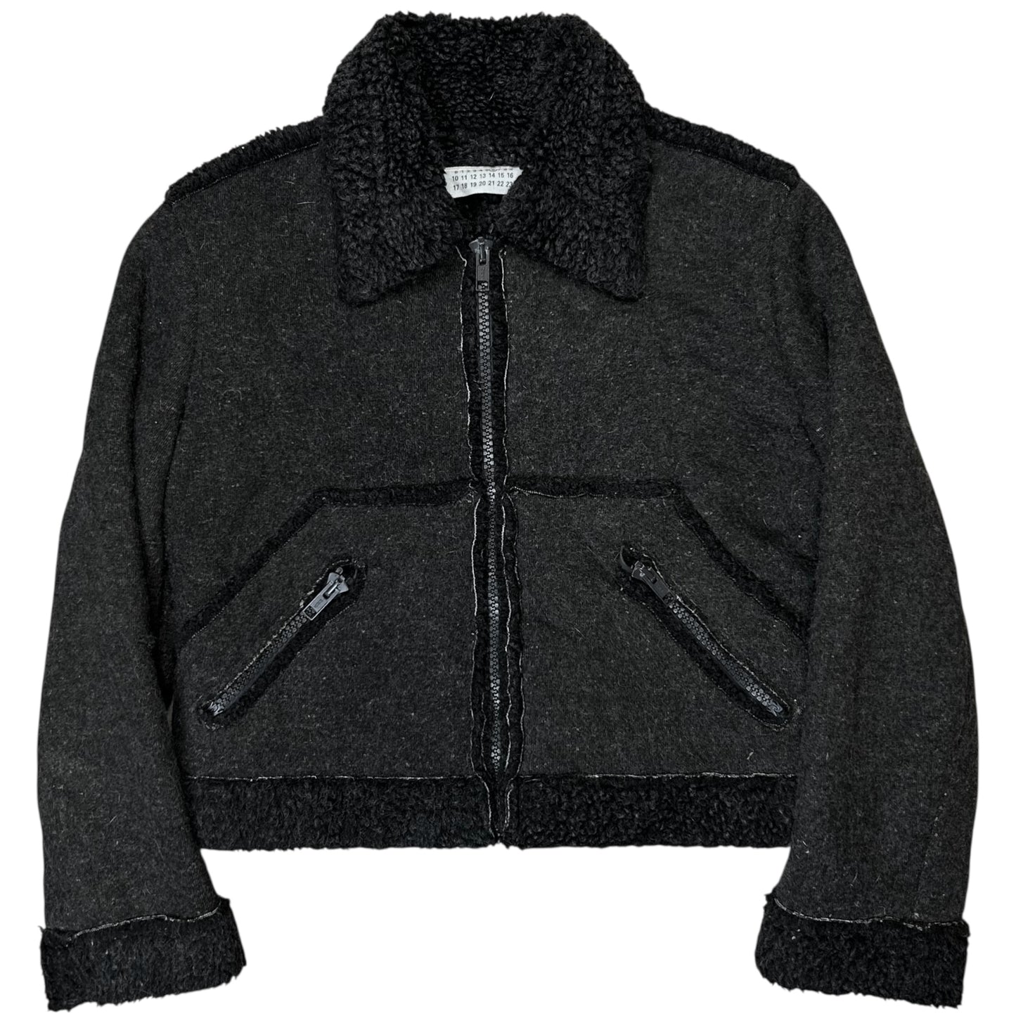 Maison Martin Margiela Sherpa Wool Bomber Jacket - AW08