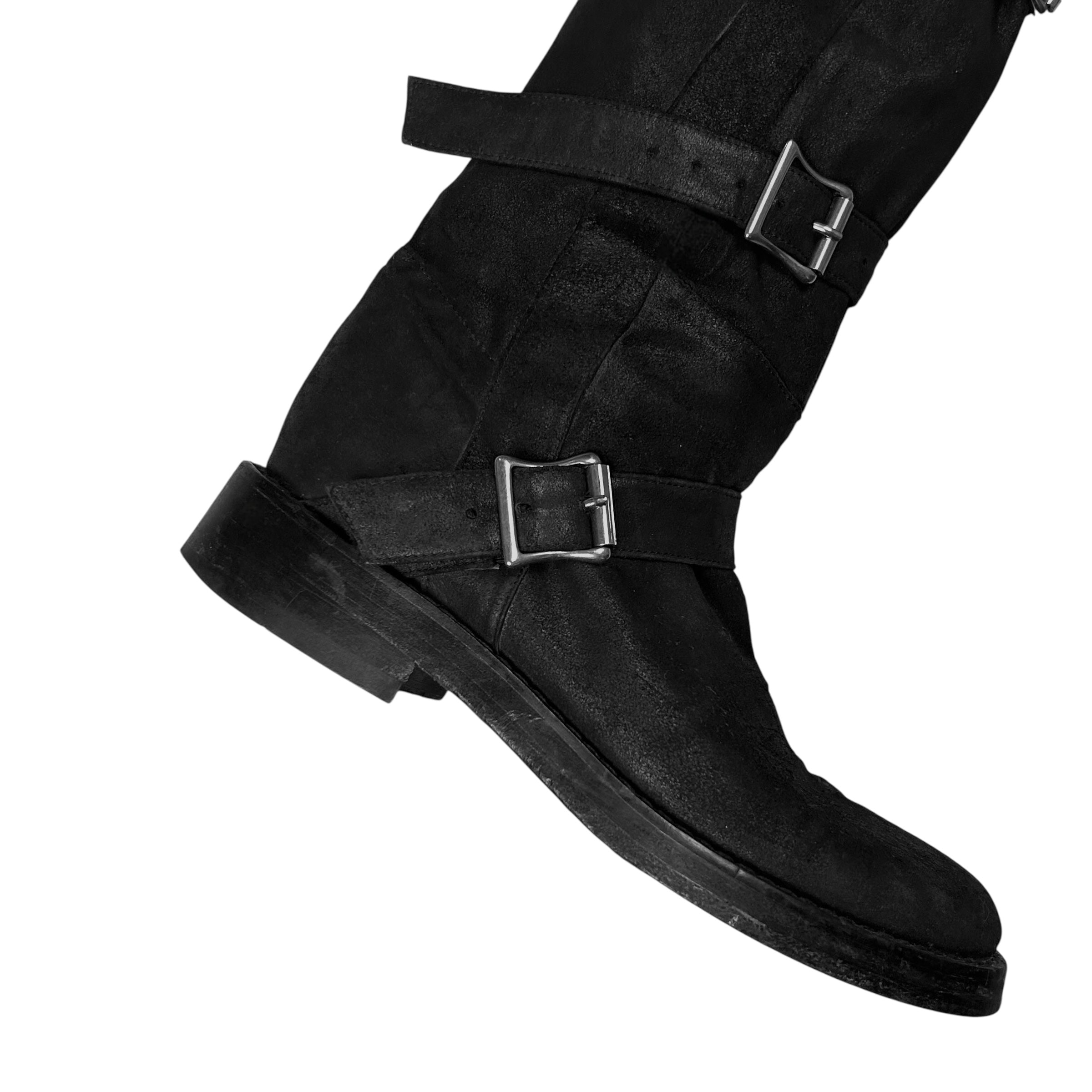 Ann Demeulemeester Triple Belt Pirate Boots - SS03 – Vertical Rags