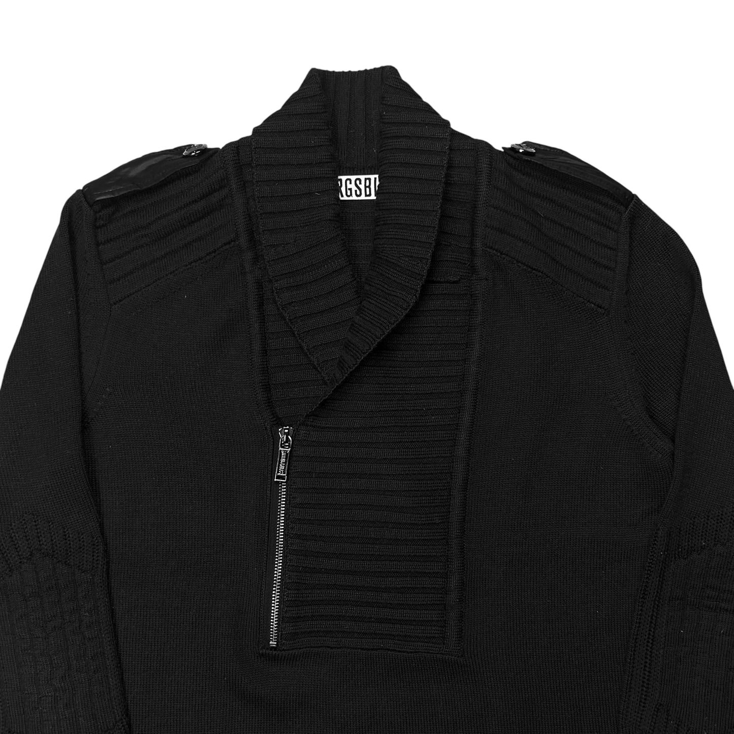 Dirk Bikkembergs Military Zip Knit Sweater - AW10