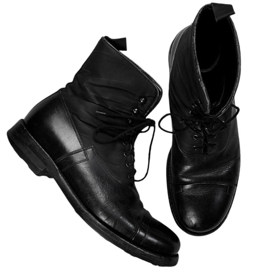 Prada Nylon Shaft Hook Combat Boots